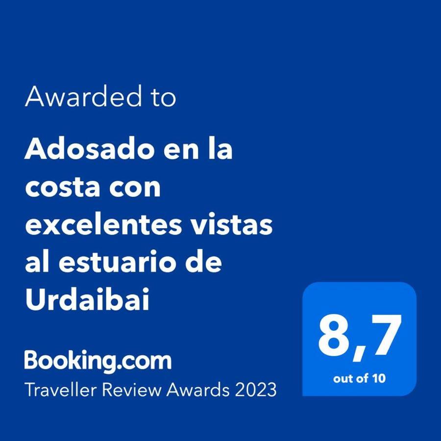 Adosado En La Costa Con Excelentes Vistas Al Estuario De Urdaibai Villa Mundaka Exterior photo